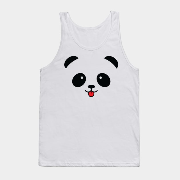 Cute Giant Panda Blep Mlem Meme Tank Top by alltheprints